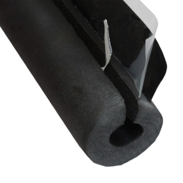 Cut self-adhesive PVC foam insulation pipe