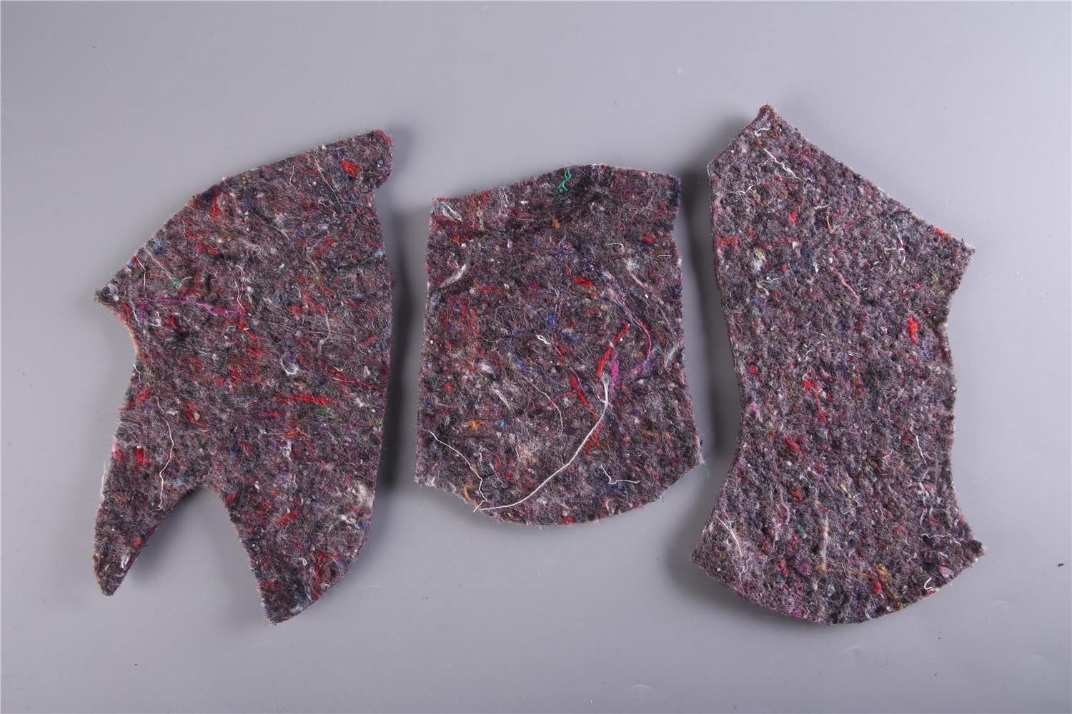 Waste felt die-cut sound-absorbing and noise-reducing material