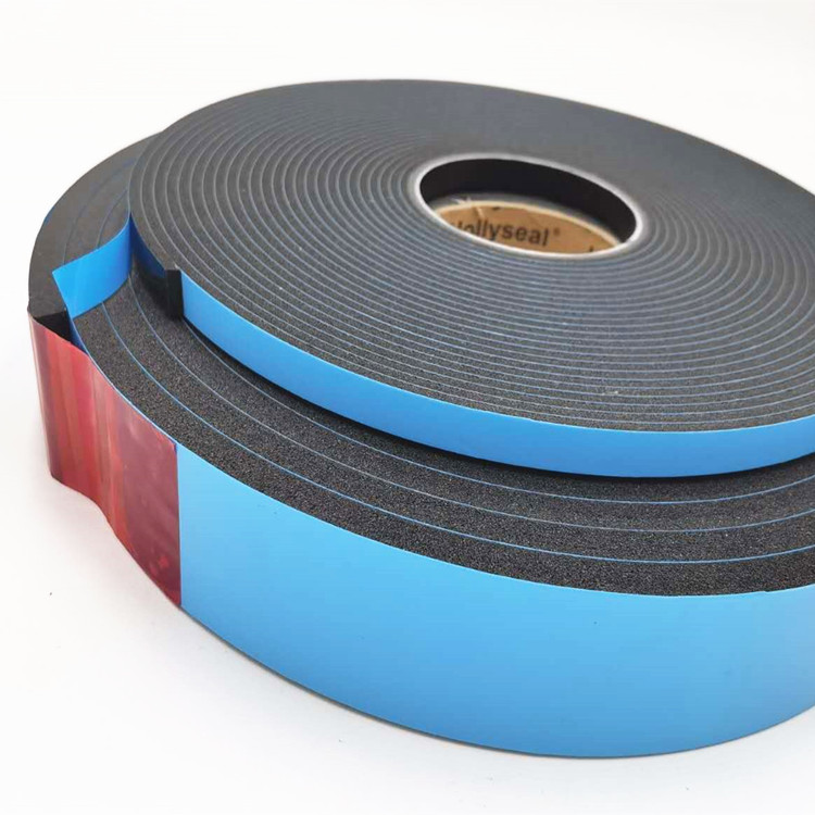 Hollyseal®高密度双面蓝膜PVC泡棉胶带 厚度1mm~25mm，密度110kg/m³~500kg/ m³