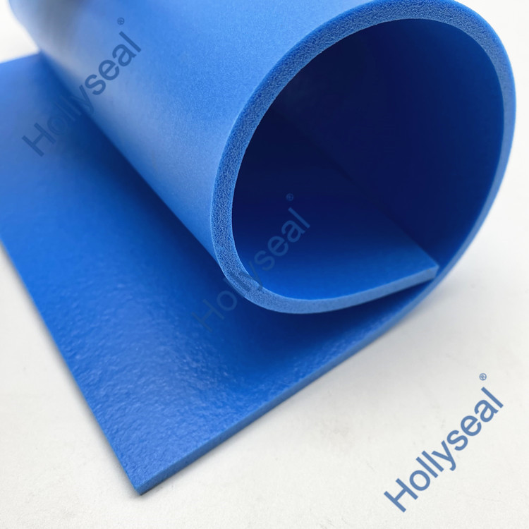 高密度闭孔玻璃系统密封PVC蓝色泡棉