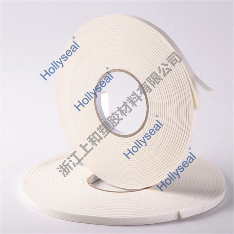 低密度自粘Hollyseal®PVC发泡胶带 厚度1mm~25mm，密度110kg/m³~500kg/ m³