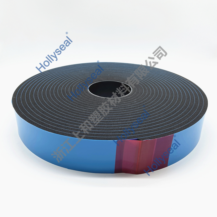 Hollyseal® 玻璃幕墙用隔热隔音PVC泡棉胶带 厚度1mm~25mm，密度110kg/m³~500kg/ m³