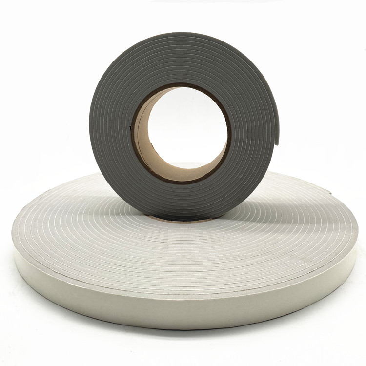 Hollyseal® Medium Hard Single Sided Adhesive Grey Body Cushioning PVC Foam Tape